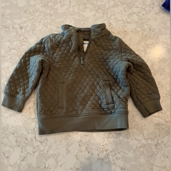 Old Navy18-24mos Green Quilted Green Pullover - Picture 1 of 6